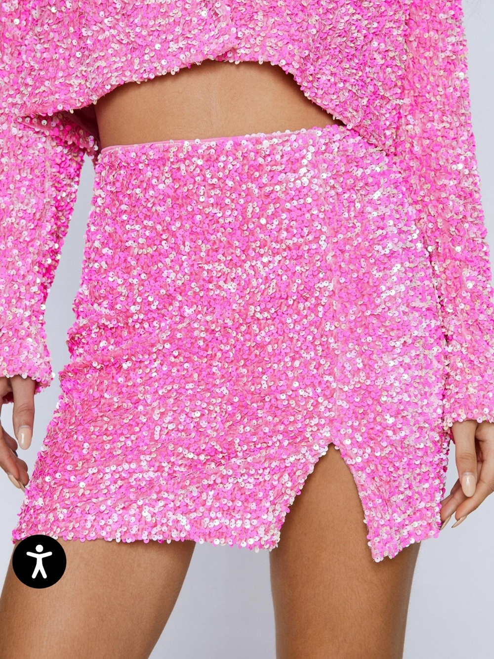 Premium Sequin Mini Skirt Nastygal